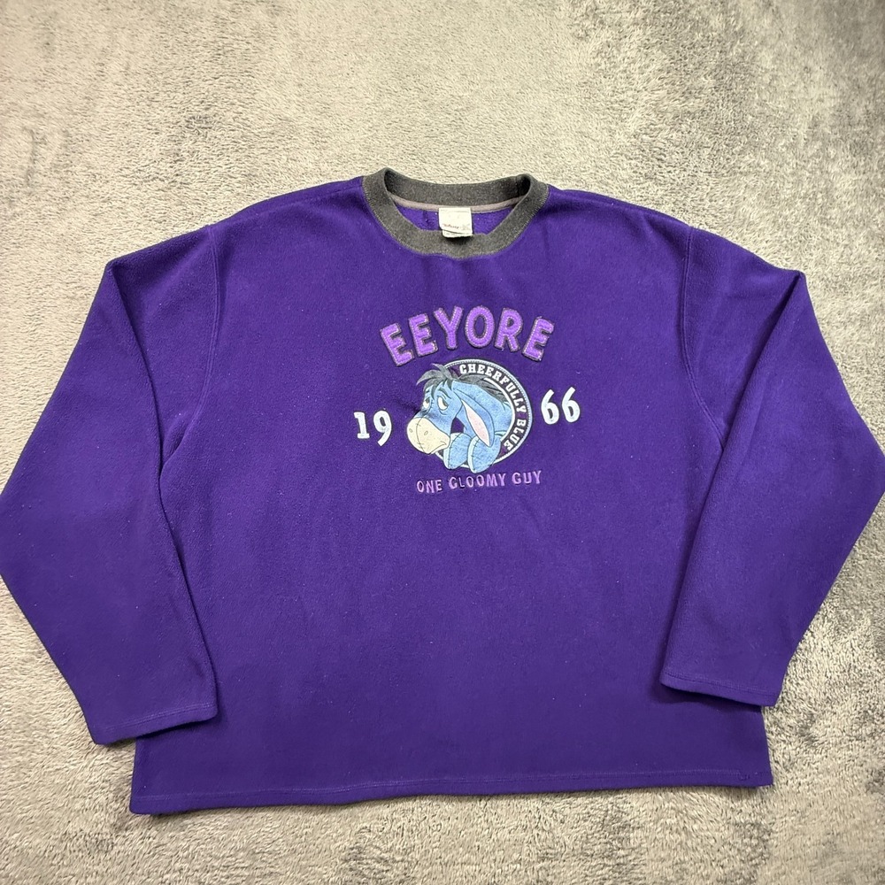 VTG Disney Store Exclusive EEYORE 1966 One Gloomy Guy Sweater XL Oversize Fleece